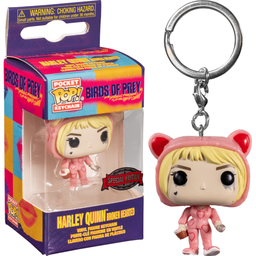 DC Birds of Prey: Harley Quinn (Broken Hearted) Funko Pocket Pop! Keychain