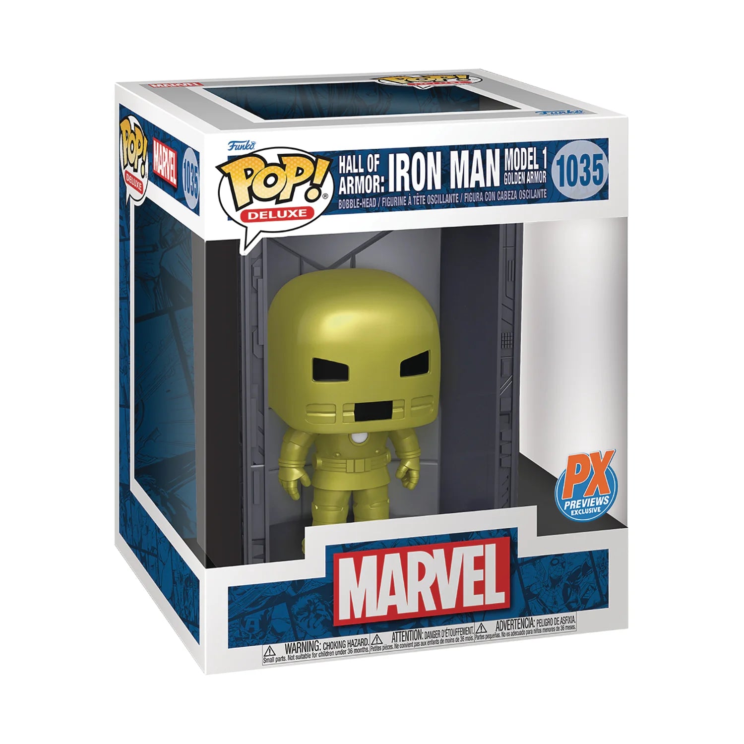 Hall of Armor: Iron Man Model 1 Golden Armor Deluxe Funko Pop! Vinyl