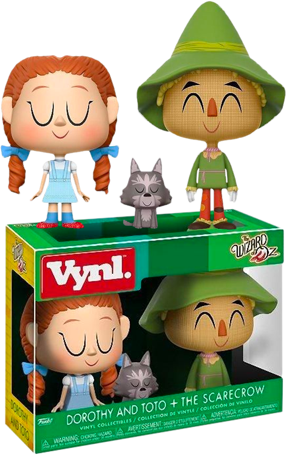 The Wizard of Oz: Dorothy And Toto + The Scarecrow Funko VYNL