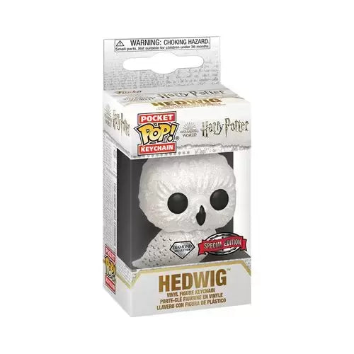 Harry Potter: Hedwig Diamond Glitter Funko Pocket Pop! Keychain